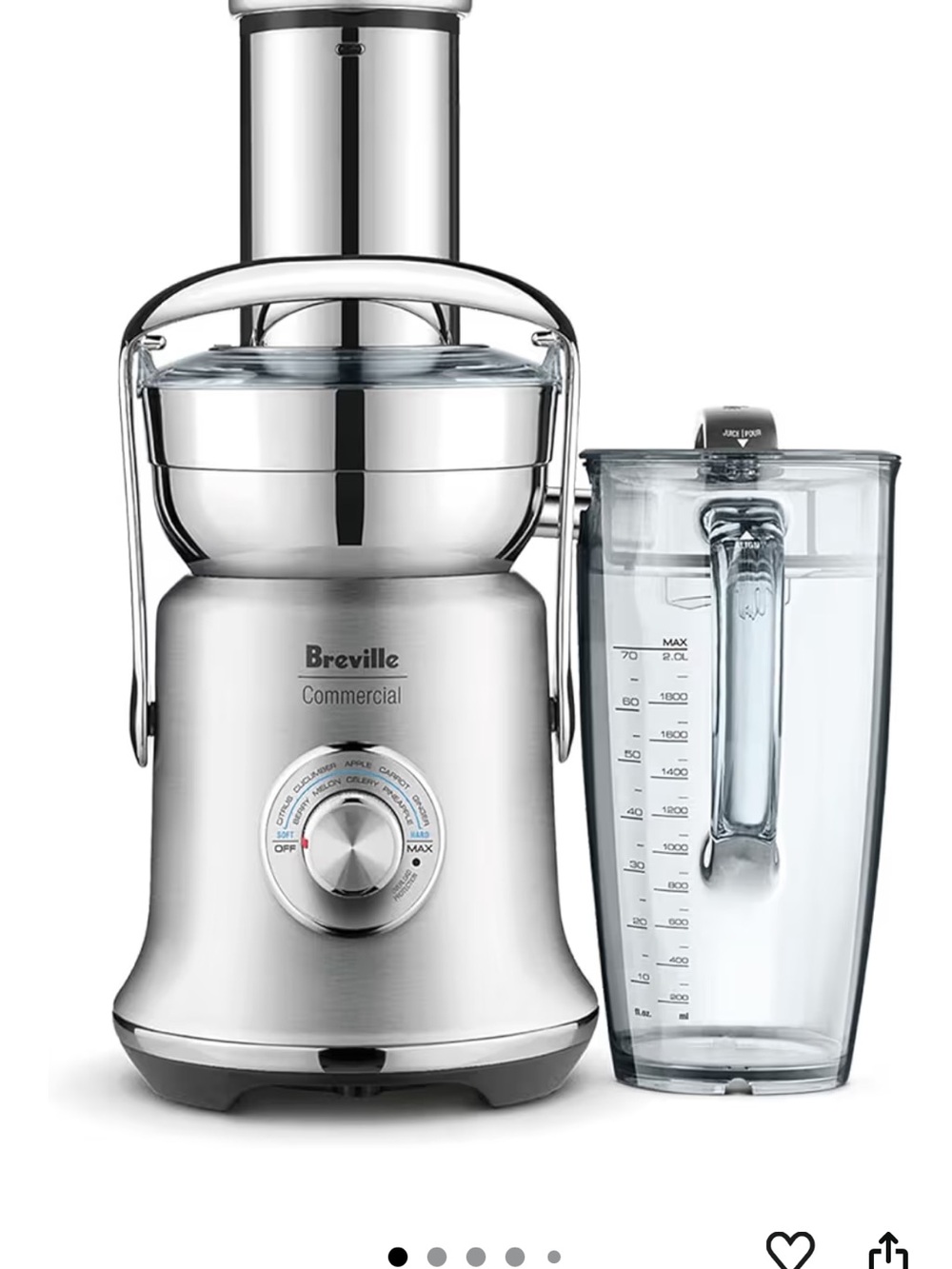 Breville Commercial Cold Press Juicer - Silver
